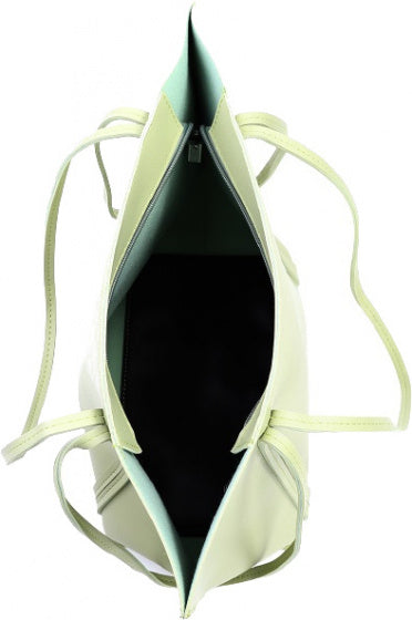 schoudertas dames 45 x 28 cm polyurethaan groen