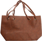 tas dames 50 x 30 x 16 cm polyurethaan bruin 2 stuks