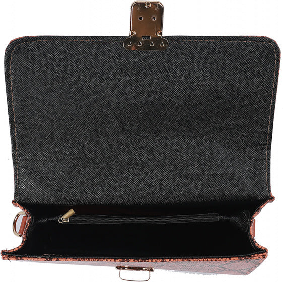 tas dames 26,5x19x8,5 cm polyurethaan bruin 2 stuks