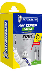 Michelin binnenband 28” – aircomp latex a1 – frans (presta) ventiel – ventiellengte: 60mm – etrto-maat: 22 23-622