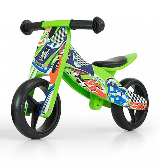 2-in-1 loopfiets jake cars junior groen