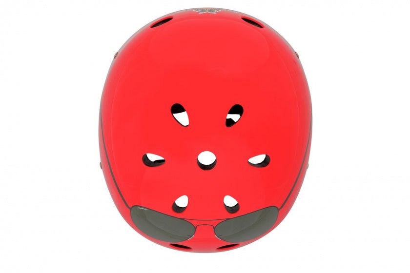 Mini hornit lids fietshelm voor kinderen met led achterlicht - the aviator (s)