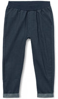 joggingbroek denim junior polyester blauw maat 50