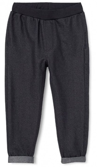 joggingbroek denim junior polyester grijs maat 80