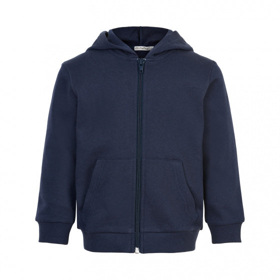 sweatvest junior katoen grijs/navy 2 stuks maat 110