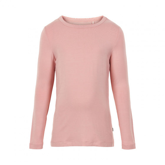 Minymo Longsleeve Bamboo meisjes viscose roze maat 110