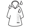 Mirage Regenponcho blauw one size