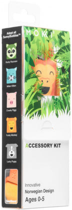 Mokki Accessoirekit zonnebril geel/oranje 5-delig