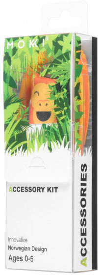 Mokki Accessoirekit zonnebril geel/oranje 5-delig