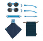 Mokki Click Change kinderzonnebril 0-2 jaar blauw 2 stuks