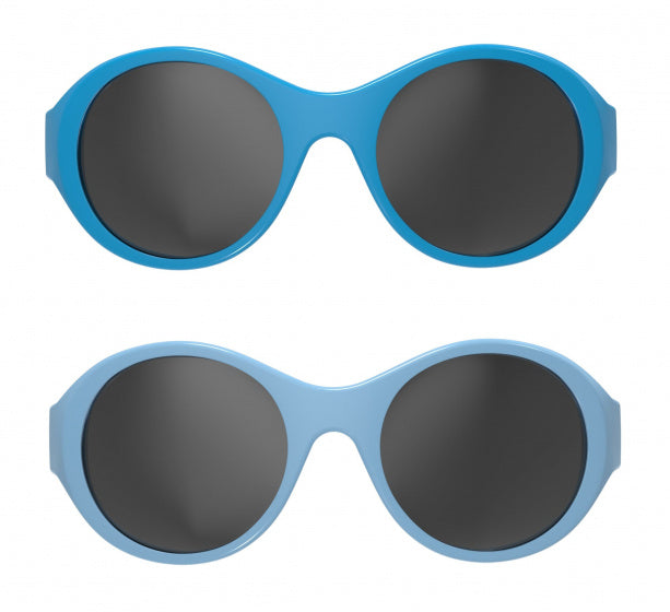 Mokki Click Change kinderzonnebril 0-2 jaar blauw 2 stuks