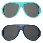 Mokki Click Change kinderzonnebril 2-5 jaar blauw 2 stuks