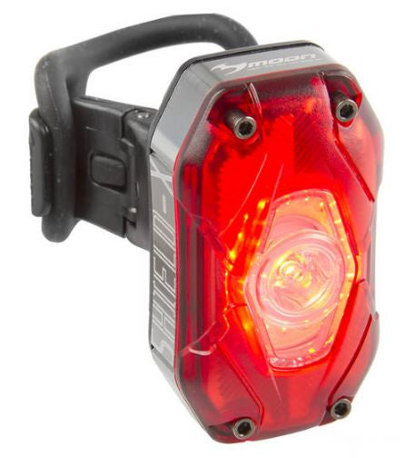 Moon Achterlicht Shield-X Auto led oplaadbaar 300 lm rood/zwart