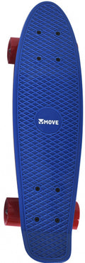 skateboard Old School Retro 57,5 cm aluminium blauw