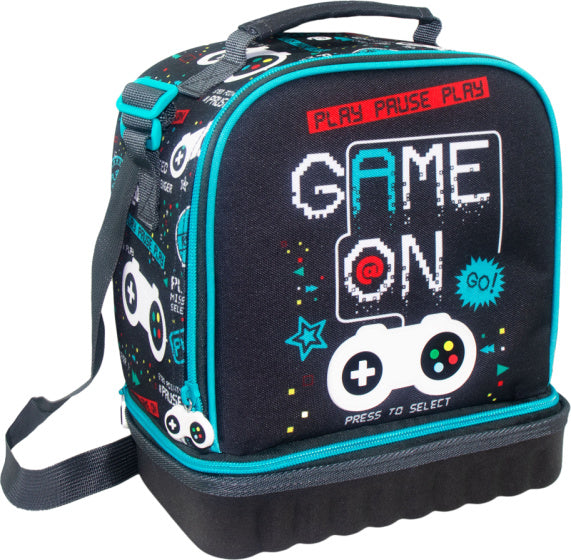 koeltas Game On isothermisch 12 x 20 x 24 cm donkerblauw