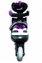 inline skates Kinderliner 82A nylon Abec5 roze/zwart mt 33-36