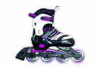 inline skates Kinderliner 82A nylon Abec5 roze/zwart mt 33-36