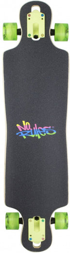 longboard No Rules 22 x 83 cm hout zwart