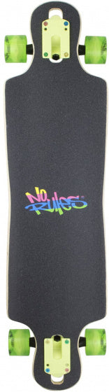 longboard No Rules 22 x 83 cm hout zwart
