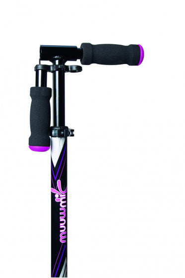 stuntstep Junior Voetrem Roze/Zwart