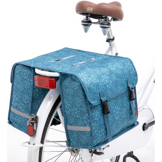 Newlooxs Dubbele fietstas, blauw, polyester, 25L