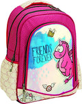 rugzak meisjes 30 liter 21 x 32 x 45 cm textiel roze/crème