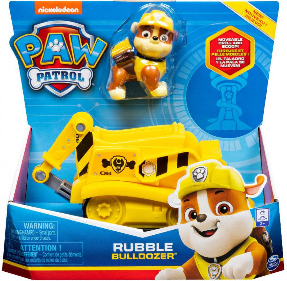 speelset Paw Patrol Rubble geel 2-delig