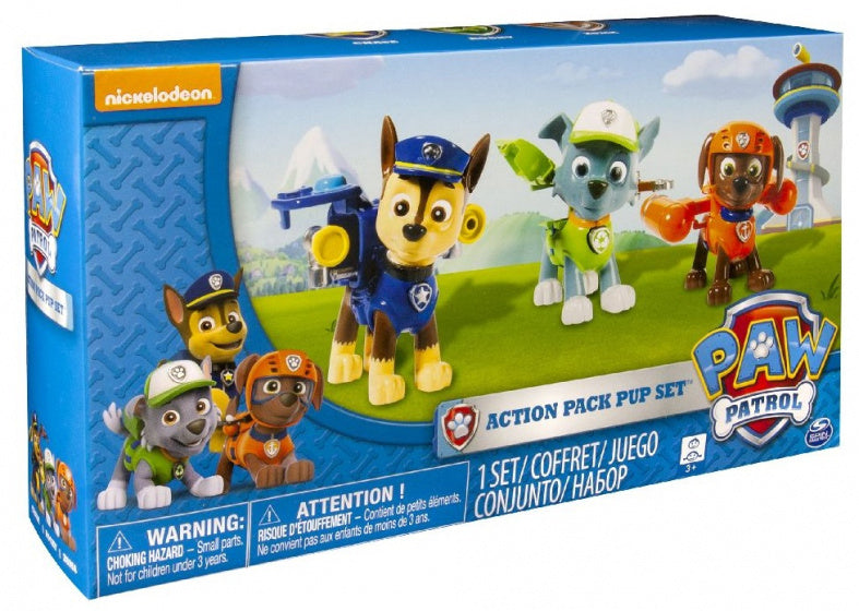 Paw patrol action pack 3 pups rockyen zuma en chase