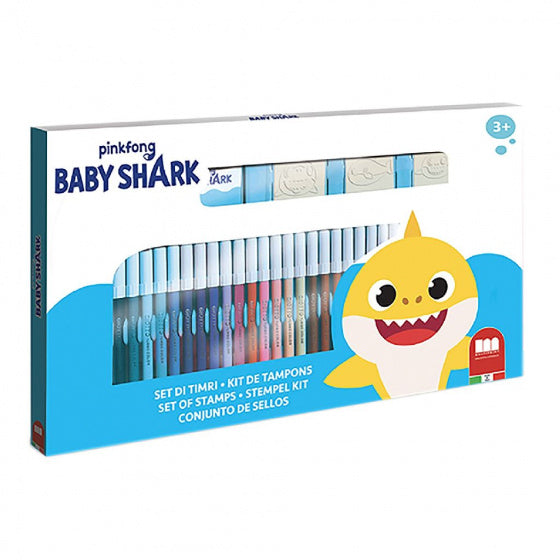 stempelset Baby Shark junior 43 cm 41-delig