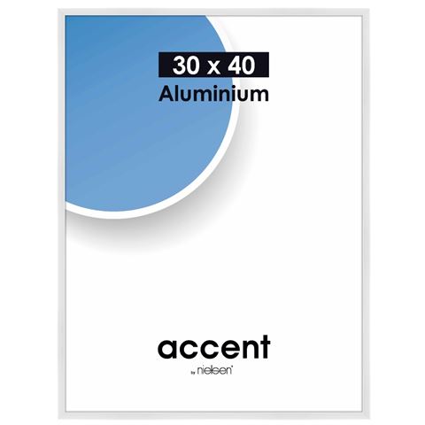 Nielsen design nielsen fotolijst 52439 accent glanzend wit 30x40 cm