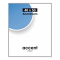 Nielsen design nielsen fotolijst 52523 accent glanzend zilver 40x50 cm