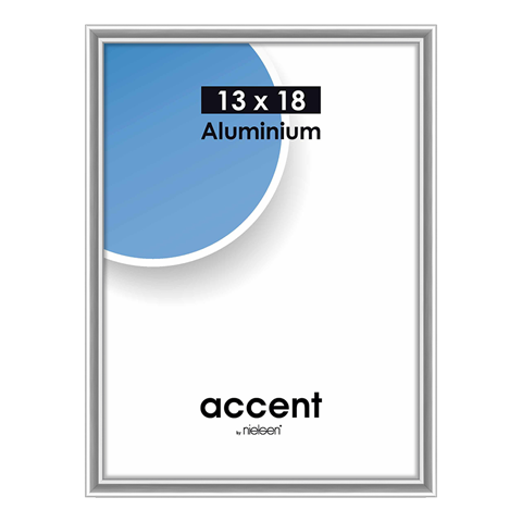Nielsen design nielsen fotolijst 53223 accent glanzend zilver 13x18 cm
