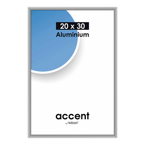 Nielsen design nielsen fotolijst 53524 accent mat zilver 20x30 cm