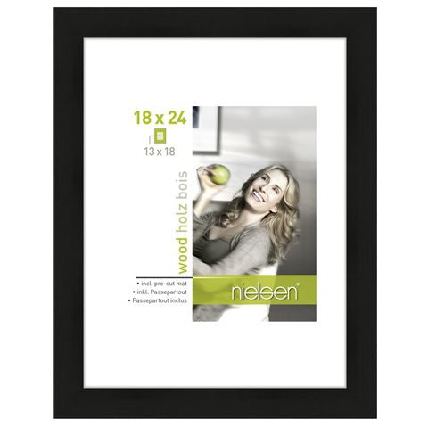 Nielsen design nielsen fotolijst 8988041 apollon zwart 18x24 13x18 cm