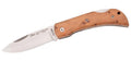 inklapbaar zakmes 16,4 cm RVS/hout zilver/bruin