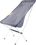 campingstoel Kingfisher 100 cm polyester/aluminium grijs