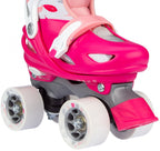 rolschaatsen Feather Drops polyester roze/wit mt 29-32-S