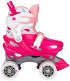 rolschaatsen Feather Drops polyester roze/wit mt 29-32-S