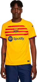Nike Dri-Fit FC Barcelona 2023/24 4th Voetbalshirt Heren Geel maat XL