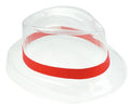 hoedenkoord elastisch 60 cm nylon rood