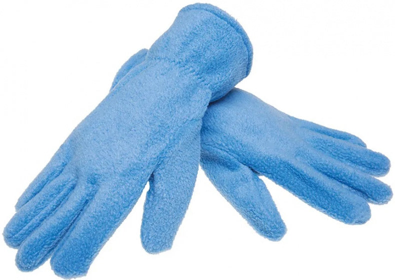 handschoenen fleece lichtblauw maat M/L