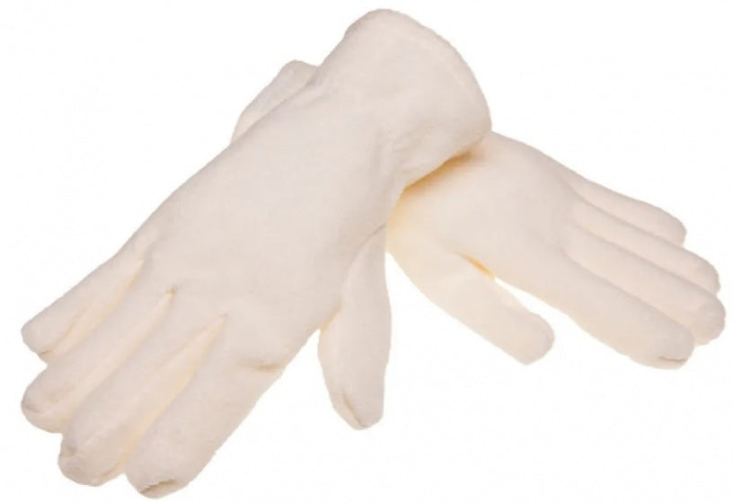 handschoenen fleece naturel maat XL/XXL