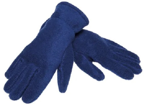 handschoenen fleece blauw maat M/L