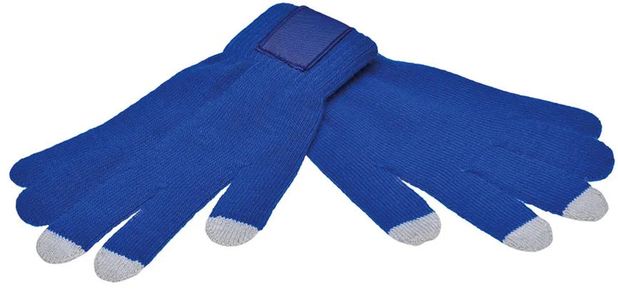 handschoenen touchscreen acryl blauw maat M/L