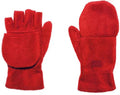 handschoenen vingerloos fleece rood maat M