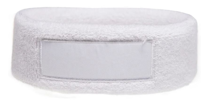 hoofdband 18 x 6 cm katoen wit one-size