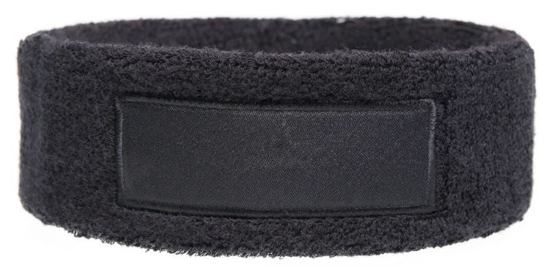 hoofdband 18 x 6 cm katoen zwart one-size