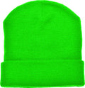 muts gebreid acryl lichtgroen one-size