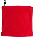 nekwarmer Ski Col fleece rood one-size