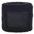 polsband Label 8 cm katoen/elastaan zwart one-size